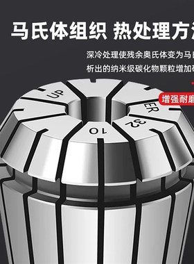 高精度筒夹UP级弹性夹头ER32/11/16/20/25/40雕刻机钻套刀夹0.005