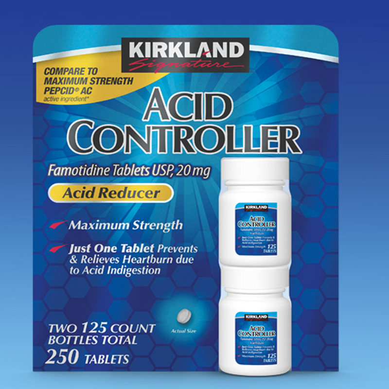 2瓶美国直邮 Kirkland 柯蓝柯克兰可兰抗胃酸片 抑制胃酸缓解烧心