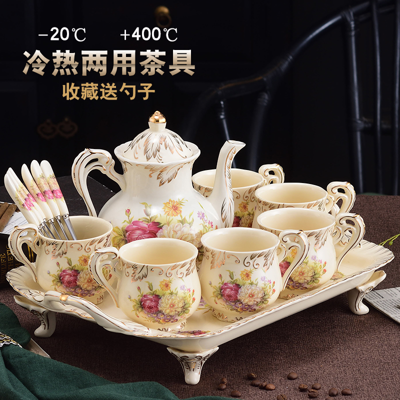 手冲咖啡壶奶茶壶k家用陶瓷咖啡壶套装欧式冷水壶煮咖啡器具凉水