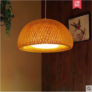 山西吕梁市长治市临汾市东南亚风格餐厅竹艺吊灯酒店民宿风格吊灯