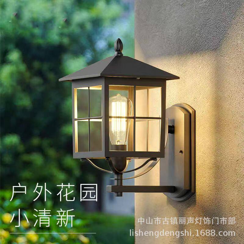 户外防水壁灯接电市电庭院灯简约别墅室外阳台外墙花园大门口灯具
