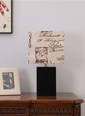 LED USB边桌和台灯卧室客厅或办公室的现代灯布艺灯罩5V1AUSB端口