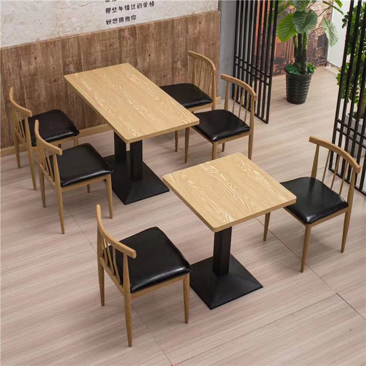 西餐简约方形餐桌椅出租