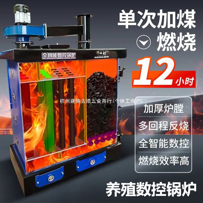养殖自动温控水暖反烧数控锅炉