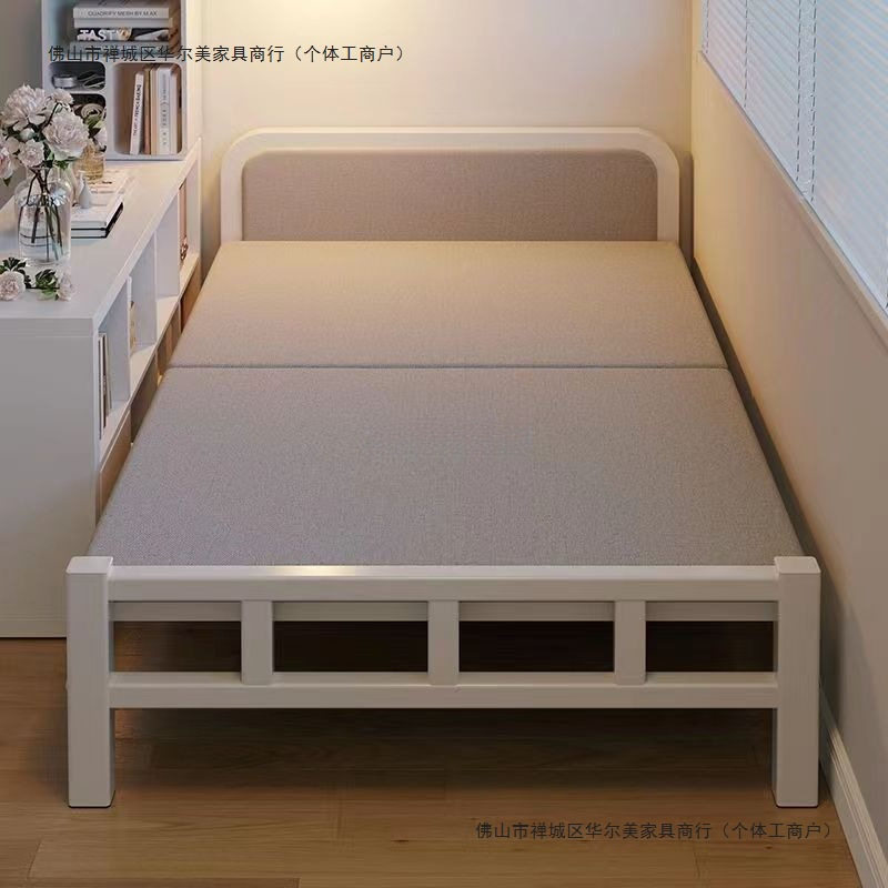 单人床家用折叠床出租房小床卧室加床一米二简易床成人1米5双人床
