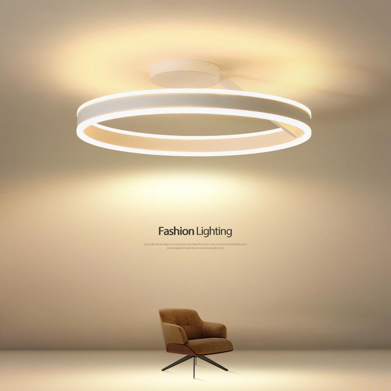 LED极简卧室灯北欧Ins现代简约餐厅灯上下发光创意书房客厅吸顶灯