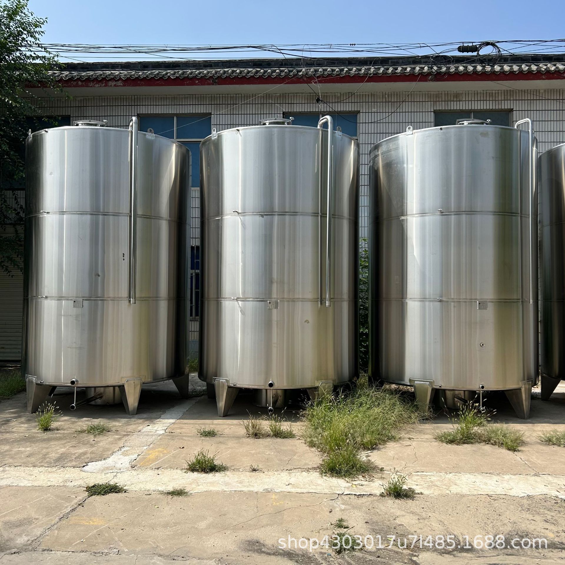 20立方储油罐 304不锈钢花生油储存罐 植物油加热保温罐