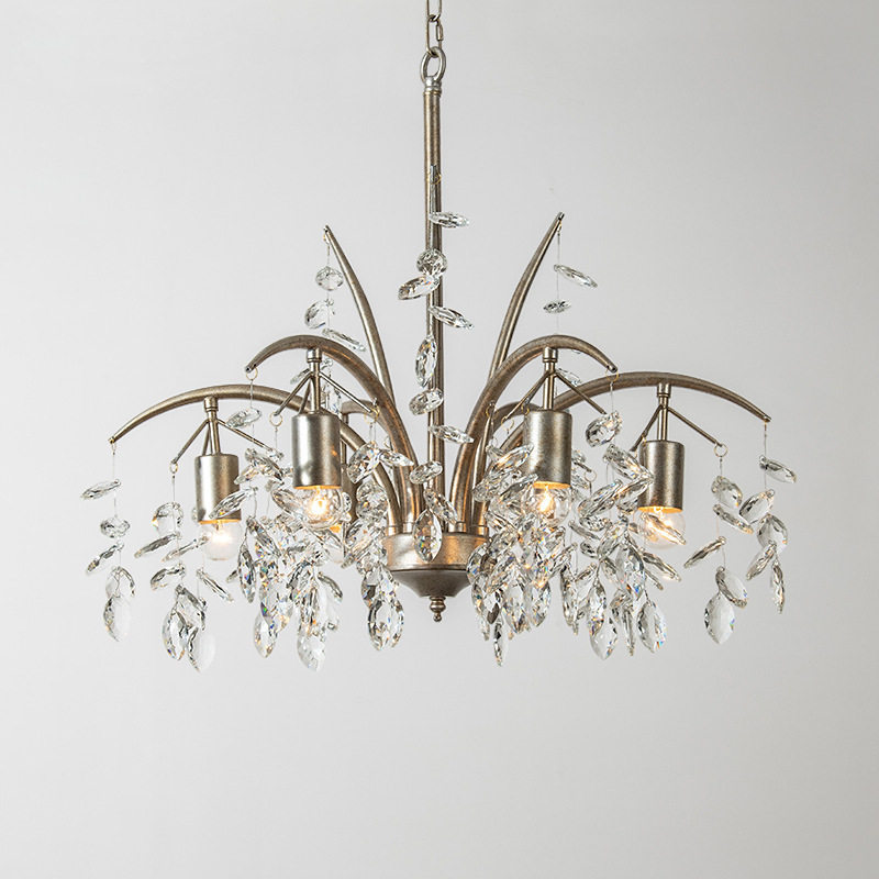 美式乡村吊灯客厅灯餐厅创意法式个性灯饰复古怀旧卧室书房水晶灯