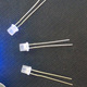 高亮LED直插发光二极管F5雾状发蓝光 F5MM雾状平头 乳白色长脚