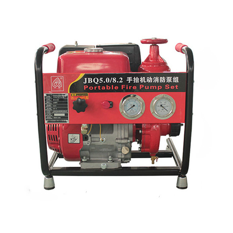 JBQ5.0/8.2手拾式机动泵组四冲程单缸风冷汽油机动抽水泵高压水泵
