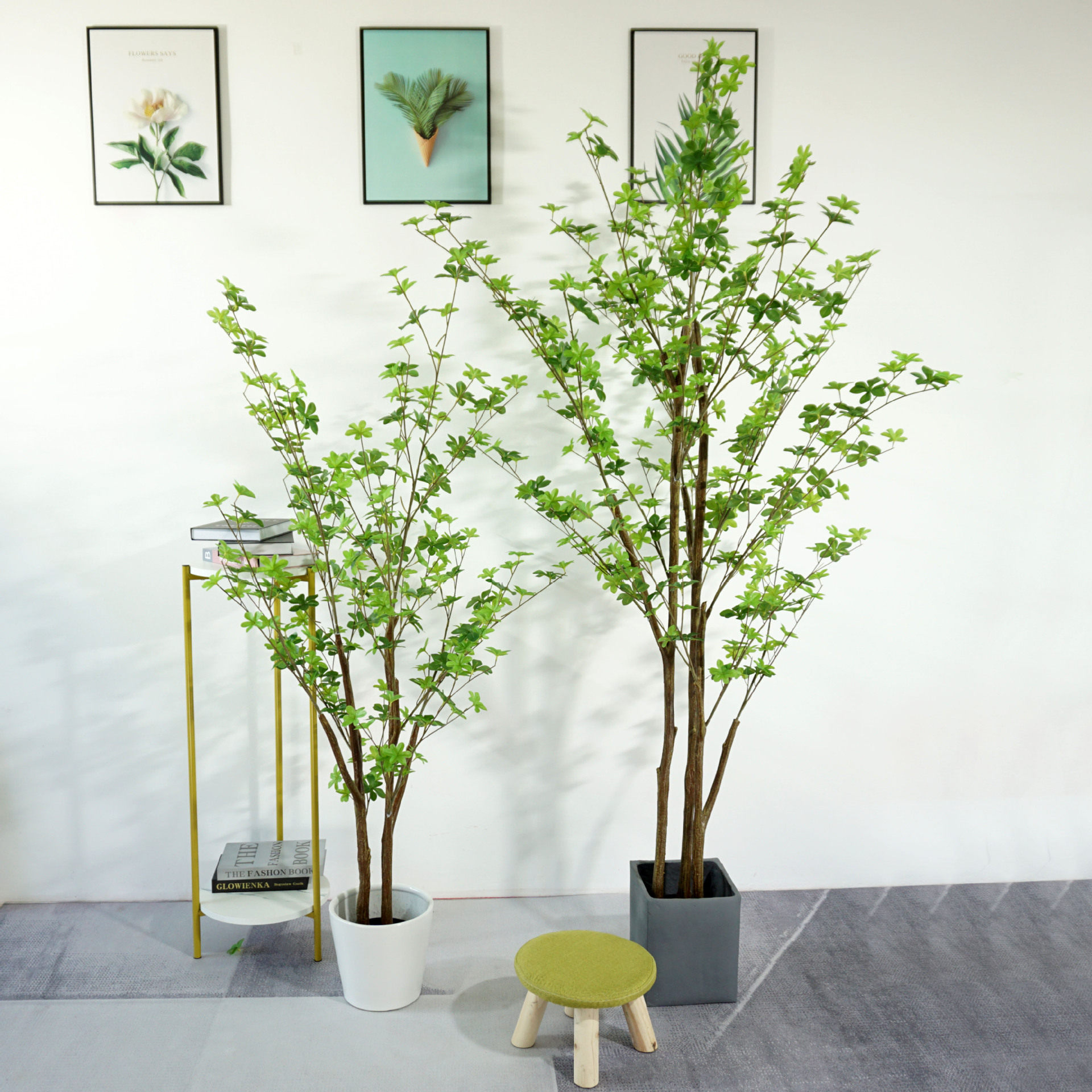 仿真吊钟树绿植假树造景观家居客厅商场店铺橱窗酒店餐厅装饰摆件