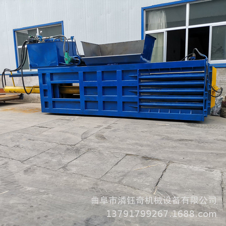易拉罐塑料瓶压块机海绵下脚料打包机卧式旧金属打包机