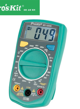 台湾宝工 MT-1233D-C  3 1/2万用表数字 数字电表 带方波测试