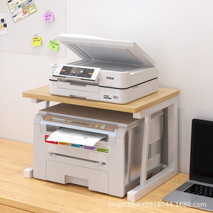 严选打印机置物架办公室桌上多层收纳木架子厨房多功能微波炉支架