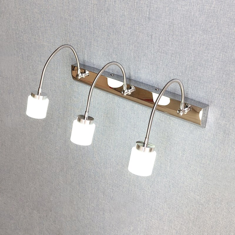 现代简约leed镜前灯浴室镜柜化妆不光灯卫生间壁灯梳妆台可免打孔