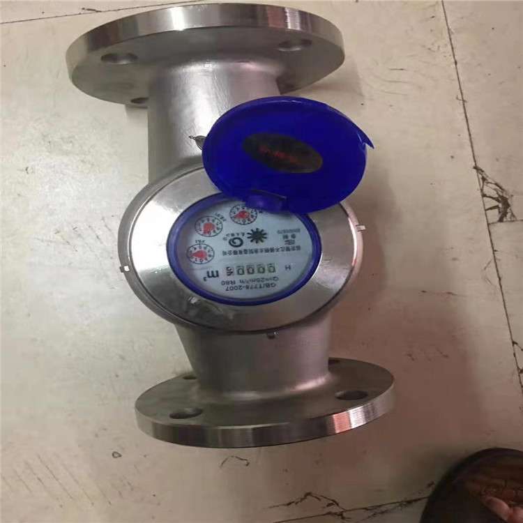 304不锈钢316L法兰热水表不锈钢立式水表PVC塑料水表智成珠江人民