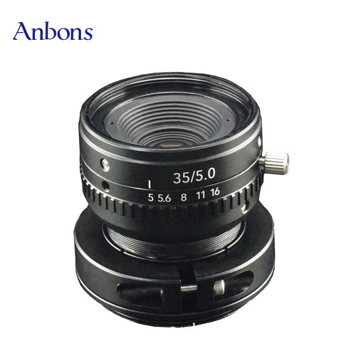 海康线扫镜头工业LS35mm相机F54k7um机器视觉低畸变长焦