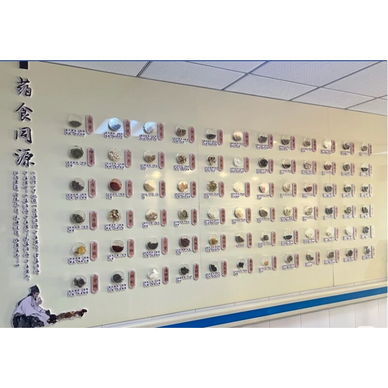 中医文化展示柜摆件药装饰中药茶饮制作材标本二十四节气半夏