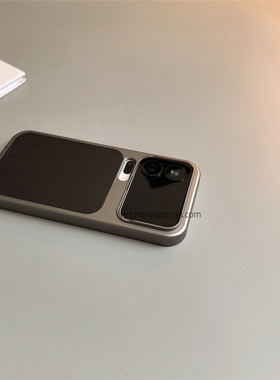 黑色秒变皮纹适用小米17promax手机壳xiaomi17硬红米K90高级感17pro简约红米K90promax时尚超火男女潮