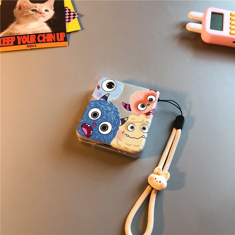 简约可爱卡通防摔手机壳挂绳