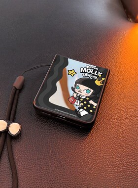 莫莉购物日适用华为purax手机壳pocket2镜子nova三星zflip7 6 4w小米mixflip卡通p50oppofindn3n2女vivox