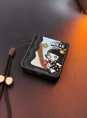 莫莉购物日适用华为purax手机壳pocket2镜子nova三星zflip7 6 4w小米mixflip卡通p50oppofindn3n2女vivox