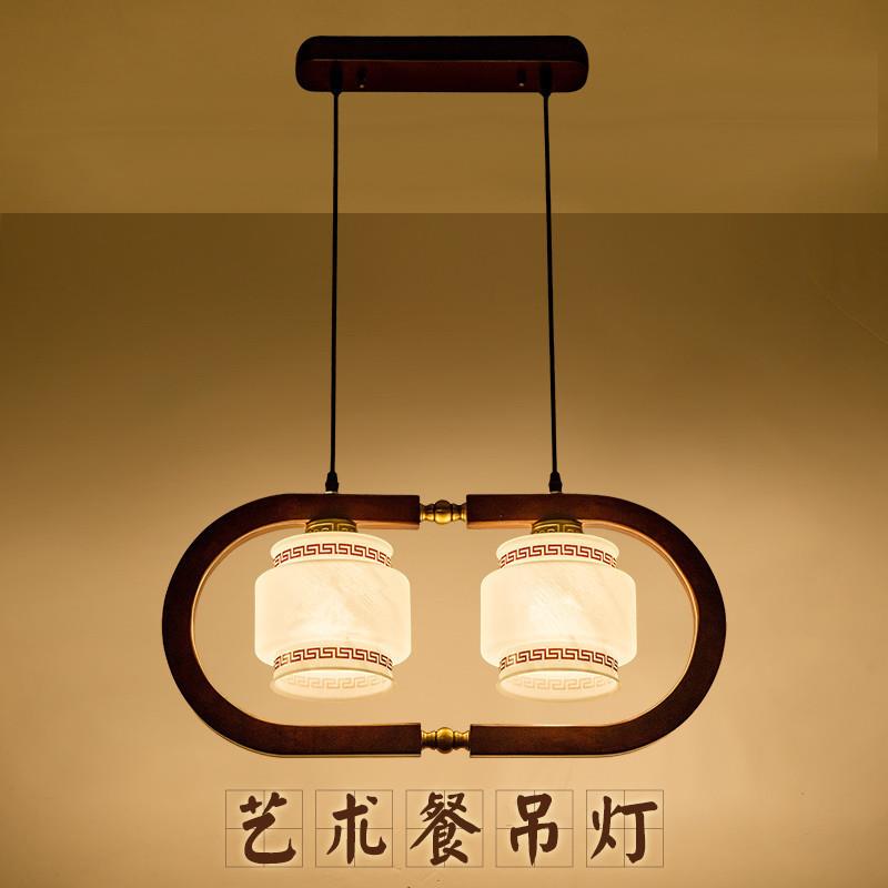 中式餐厅吊灯实木复古中国风小吊灯新中式禅意客厅古典书房吊灯具