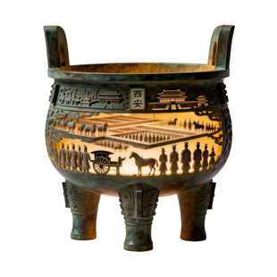 西安青铜鼎冰箱贴兵马俑古城墙磁贴文创旅游纪念品家居装饰礼物