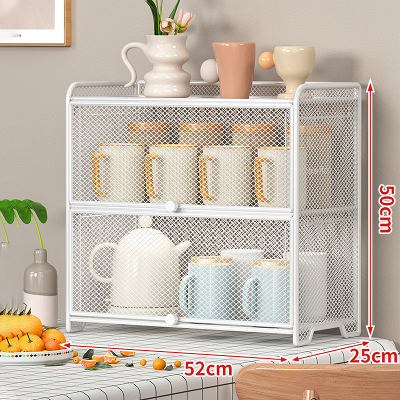 速发水杯收纳储餐桌置物架桌用茶具收纳多层杯架办公家架物架杯子