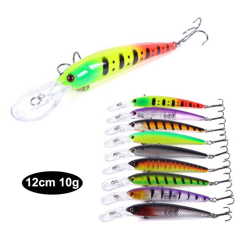 速发Hegjia 1 12cm 10g Miiw Badots Fishig WobblLr eure