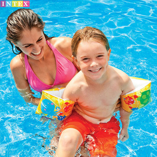 速发儿童充器手臂圈宝宝浮力水袖 备神泳加厚浮圈 初学游气装