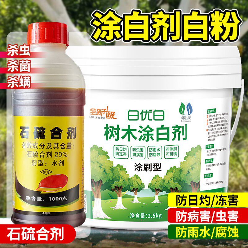 速发免稀释涂白用树木果树防寒防冻专剂农用家用石硫合剂杀菌防虫