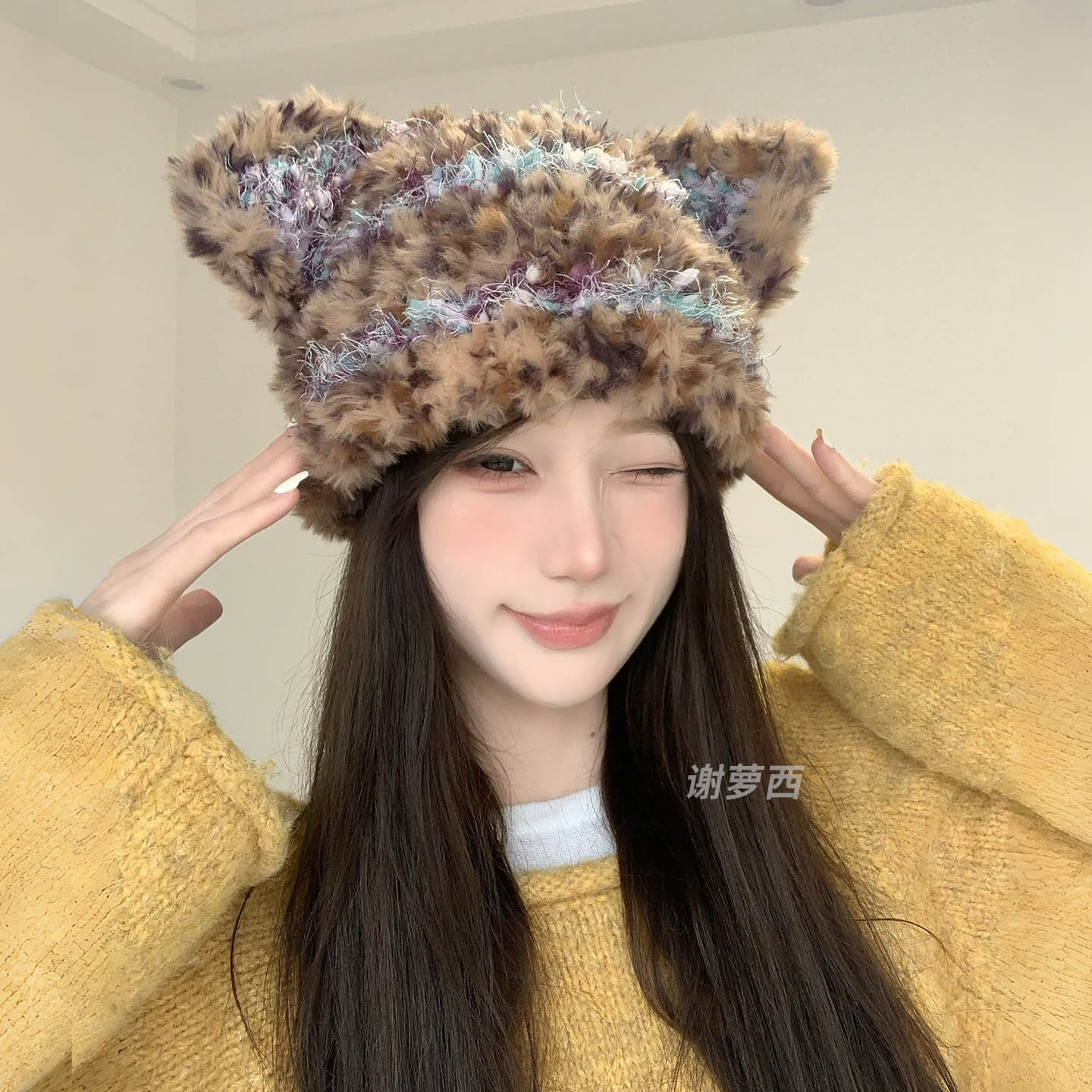 针织帽女柔软保暖加厚护耳秋冬新