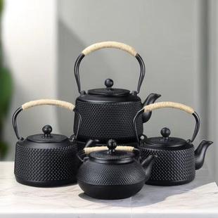 国风生铁茶壶烧水壶泡茶壶家用煮茶铸铁壶复古摆件大容量茶具 中式