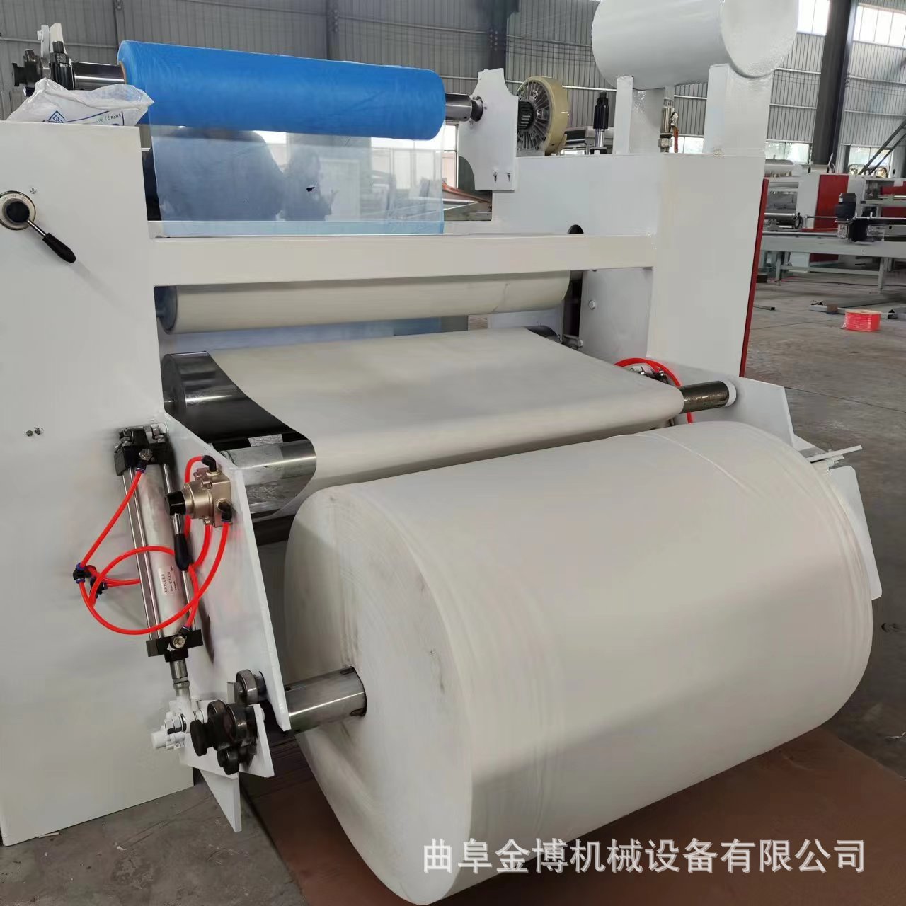 成卷无纺布加热烫合机免涂胶PE膜PVC膜复合机卷对卷贴合机器