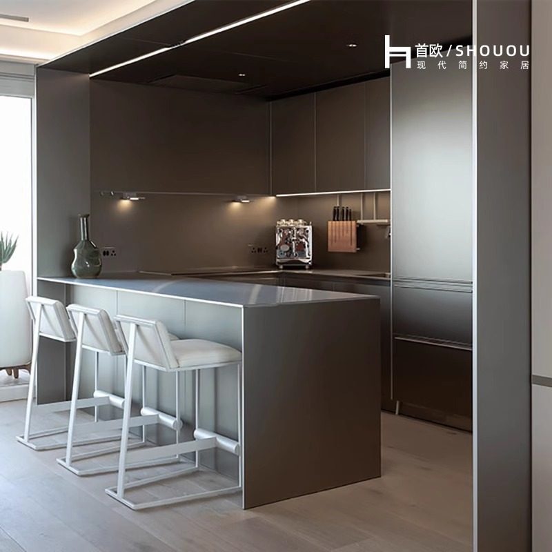 开放式厨房岛台餐椅吧凳现代简约酒吧高椅子吧台椅家用靠背高脚凳