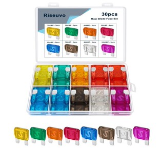 30件Maxi保险丝分类套件 32V刀片汽车保险丝20A30A40A50A60A-100A
