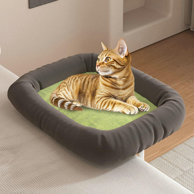 新款水晶超柔宠物窝猫窝狗垫子 方型冬季保暖室内宠物睡觉垫子床