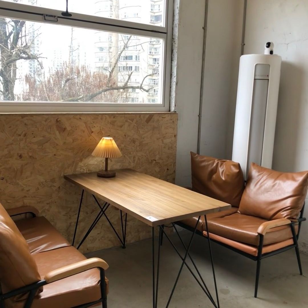 休息桌咖啡桌小户型餐桌阳台实木桌电脑桌展示台服装店长条桌