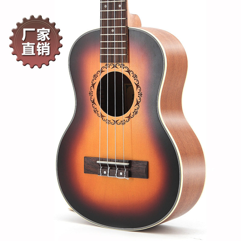 23/26寸云杉日落色尤克里里 ukulele乌克丽丽 四弦琴小吉他 批发