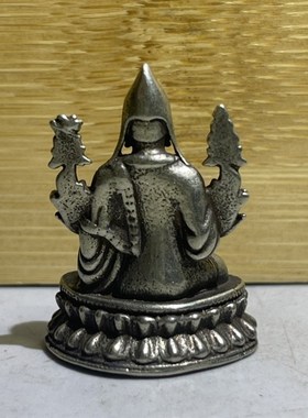 速发仿古白藏宗客巴随小摆件佛身佛像铜传佛密宗迷你菩萨工艺品摆