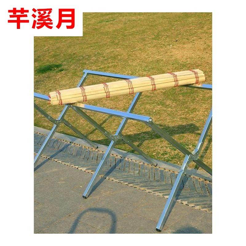 现货速发2x1米货架竹席/竹排片竹板/另配地摊架子夜市厚折叠摆摊