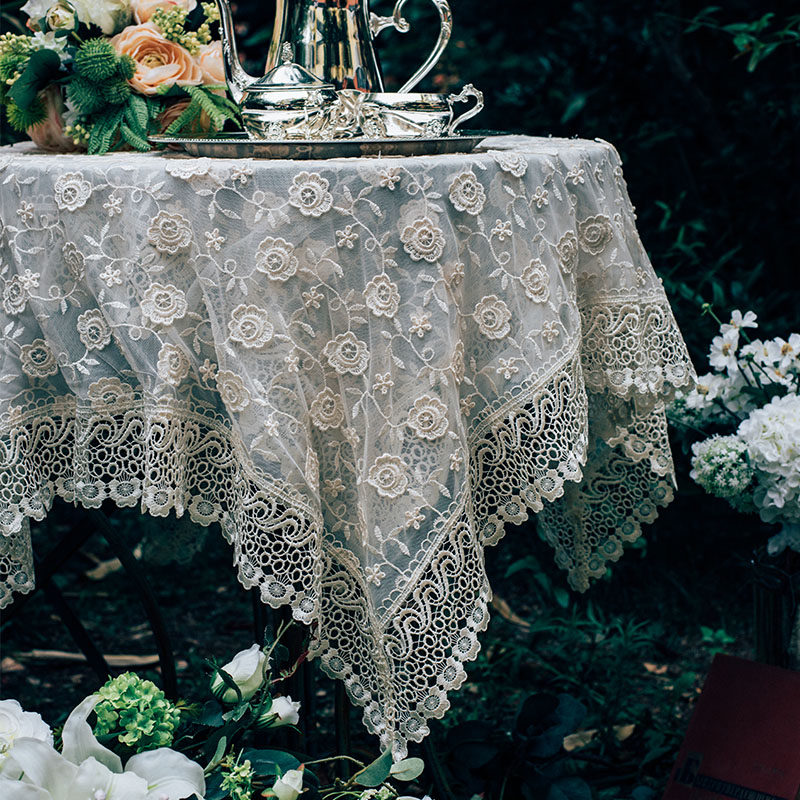 速发欧式布头用多小桌布方桌床艺柜盖布冰箱洗衣机电视多用盖巾蕾