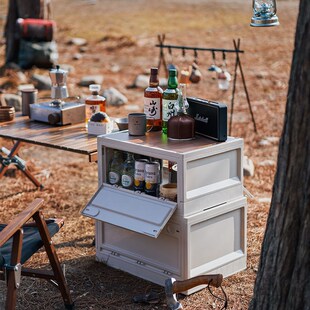 速发露营收纳箱可大叠户外整理箱折容量箱柜箱子车载大号后备衣储