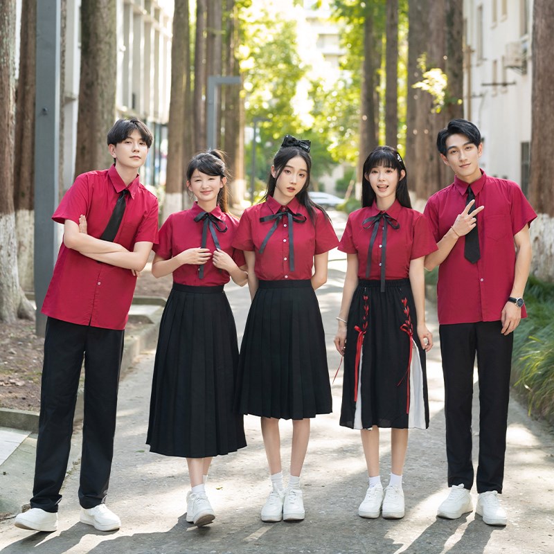 速发合唱朗诵演出服初中学生毕业班服套中高装生韩版学院风运动会