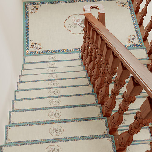 速发新滑式实木楼梯踏家用室内软硅藻泥吸水防中易打理楼梯台阶垫