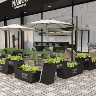 速发铁艺户合种植花箱组商外业街售楼部室外花槽园艺围栏隔断花坛