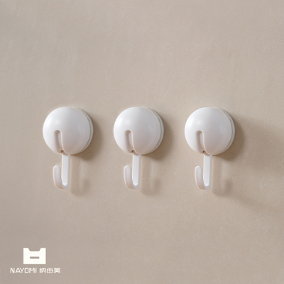 纳由美吸盘挂钩免打孔真空强力无痕浴室厨房2025新款大粘钩置物架