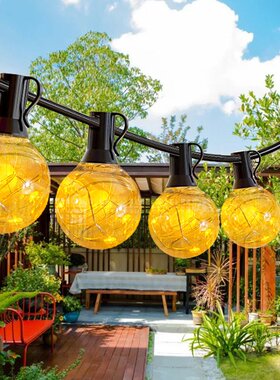 定制4.5V低压灯串欧规25LED装饰灯庭院节日彩灯g40铜丝灯串亚马逊