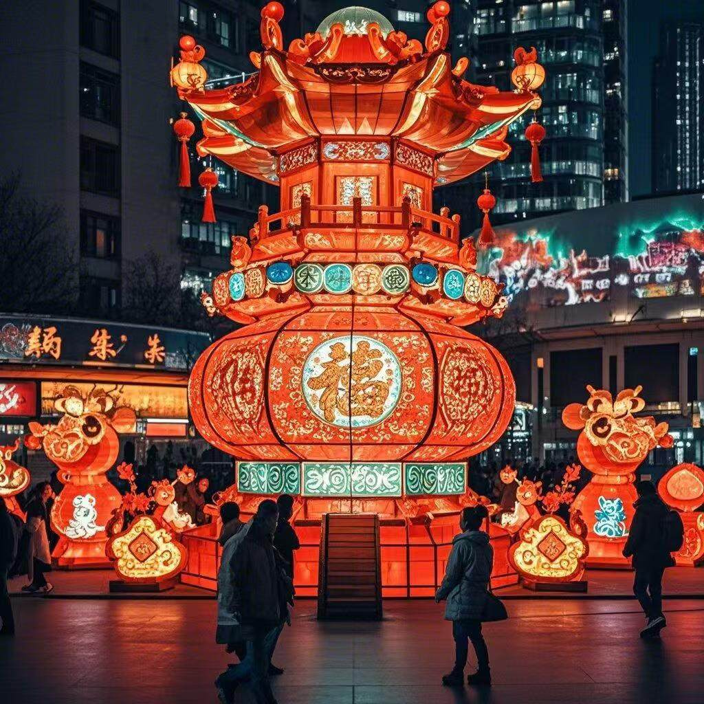 元宵节春节大型花灯新年节日花灯造型景区庙会灯会装饰彩灯摆件,节庆用品/礼品,花灯,淘宝优惠券,粉丝福利购,淘宝优惠卷